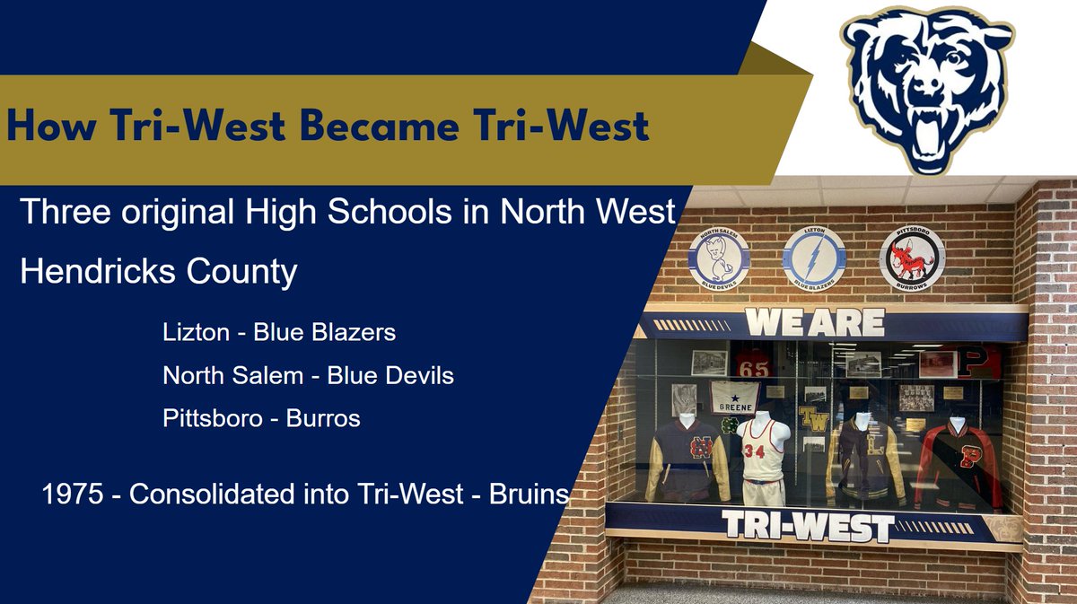 Tri-West High School Athletics (@triwestsports) on Twitter photo ๐คDID YOU KNOW?๐ค We are celebrating our 50th this year! This is how we came to be Tri-West! <a href="/NWHSComms/">North West Hendricks Communications</a> ๐คDID YOU KNOW?๐ค We are celebrating our 50th this year! This is how we came to be Tri-West! <a href="/NWHSComms/">North West Hendricks Communications</a>