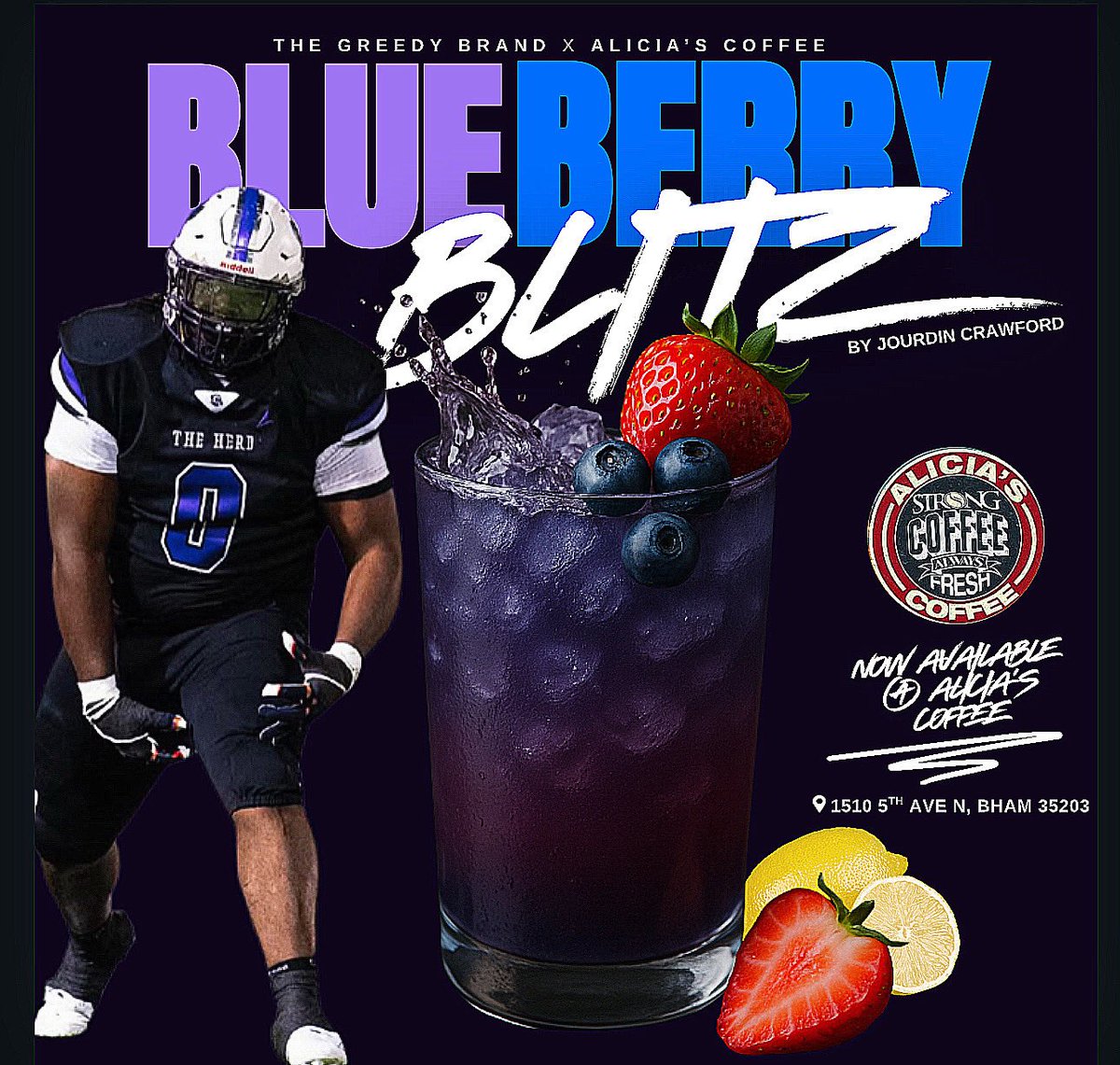 Jourdin07's tweet image. If you’re in the Birmingham Area stop by Alicia’s Coffee at the AG GASTON MOTEL and ask for a #BLITZ!
My signature drink will be available Saturday! 🦍🔥 #wakeupgreedy