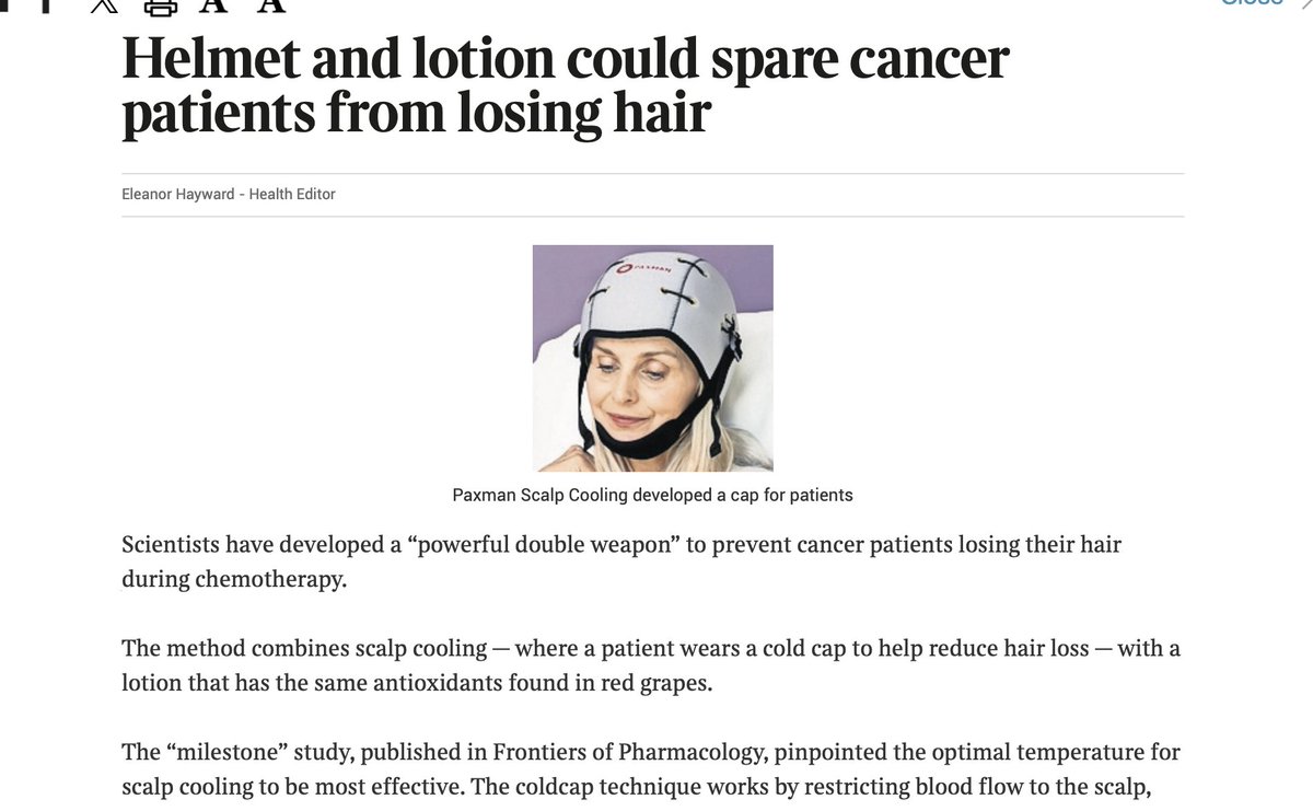 Хавдрын хими  эмчилгээний үед эмийн бодис үсний цулцанд очихоос сэргийлэх, үсийг хөргөж үс уналтаас сэргийлэх малгайг Британы эрдэмтэд бүтээжээ. Цаашда хавдрын хими эмчидгээний үед үсээ унагахгүй байх боломж ингэж бүрдэх ажээ