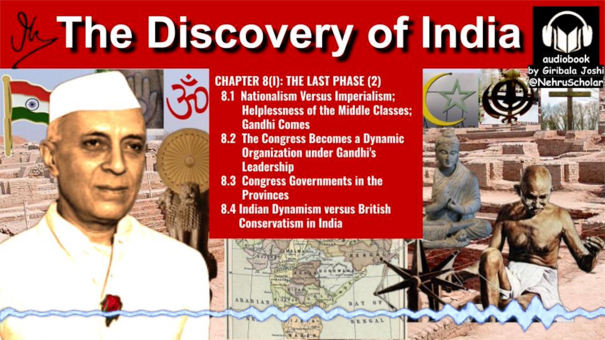Gandhi rises. Congress awakens. Provinces elect self-rule. India stirs, the Empire clings. Ch. 8 (I) – The Last Phase 2!
🎙️ Listen: youtube.com/watch?v=LrD6TT… 
#DiscoveryOfIndia #Gandhi #Nehru #IndianFreedomStruggle #Podcast