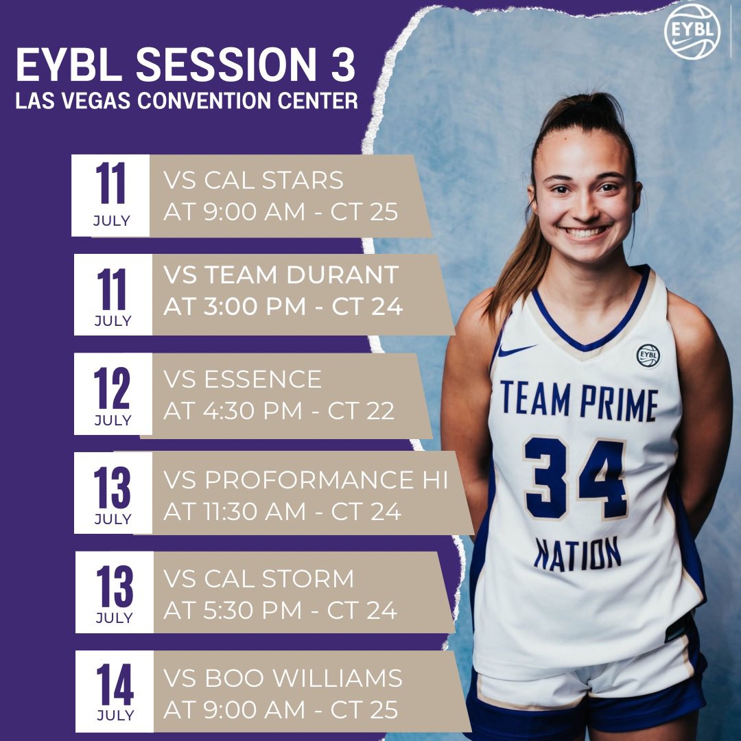 Allie Neuenfeldt (@allieneuenfeldt) on Twitter photo Looking forward to competing this weekend in Las Vegas for EYBL Session 3!
<a href="/WiFlightElite/">Team PRIME Nation GEYBL</a> Looking forward to competing this weekend in Las Vegas for EYBL Session 3!
<a href="/WiFlightElite/">Team PRIME Nation GEYBL</a>