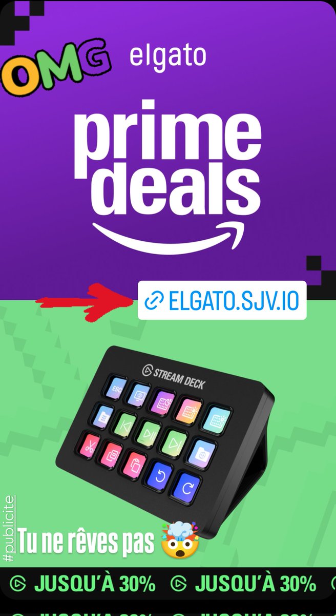 meancattv's tweet image. Les #primedeals continuent jusqu'à demain 11 juillet 🔥
Jusqu'à 30% de remise sur les produits @elgatoFRA - ici le StreamDeck MK2 😱
Pour en profiter au plus vite c'est par ici: elgato.sjv.io/meancattv
#collaborationcommerciale
