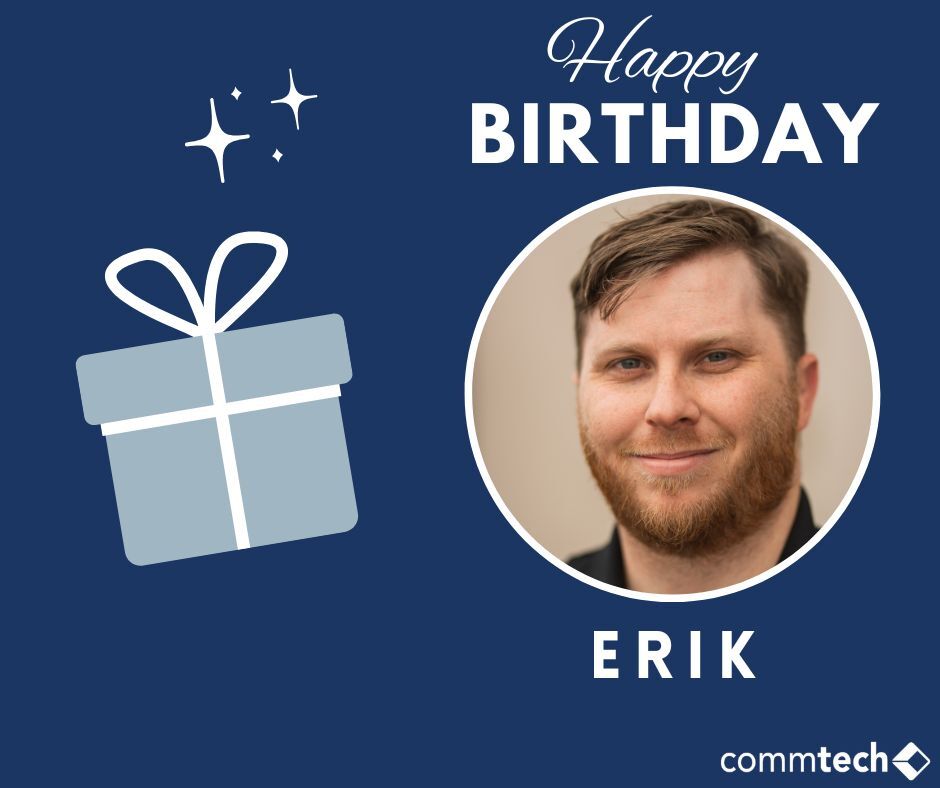 CommTechIT's tweet image. Wishing you a very happy birthday, Erik! 🎈
