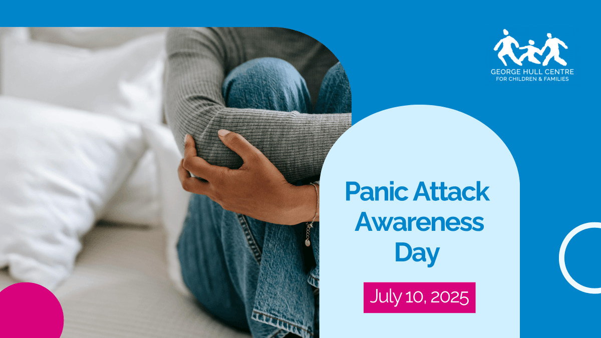 July 10 is #PanicAttackAwarenessDay.
Panic attacks can be overwhelming—especially for children and youth who may not have the words to describe what they’re feeling.
At George Hull Centre, we support young people in understanding, coping, and healing. 💚#MentalHealthMatters