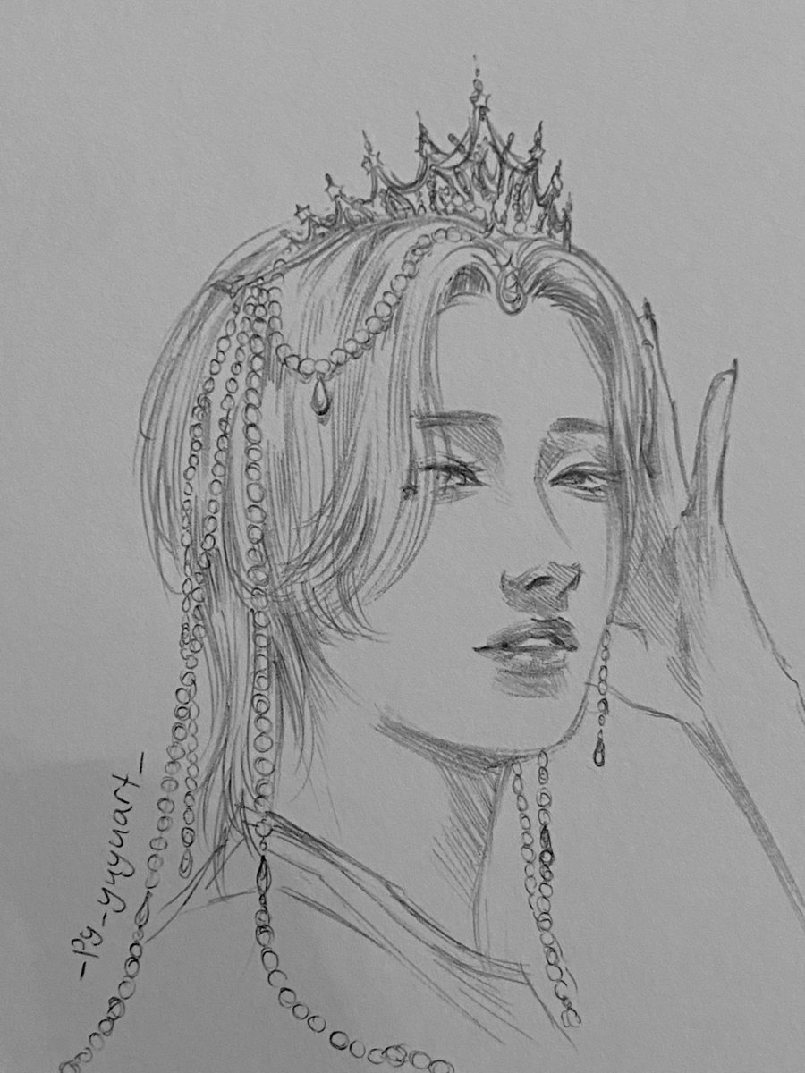 Yuyu107006's tweet image. Rui sketch
 (ref credits : @overme1228 )
