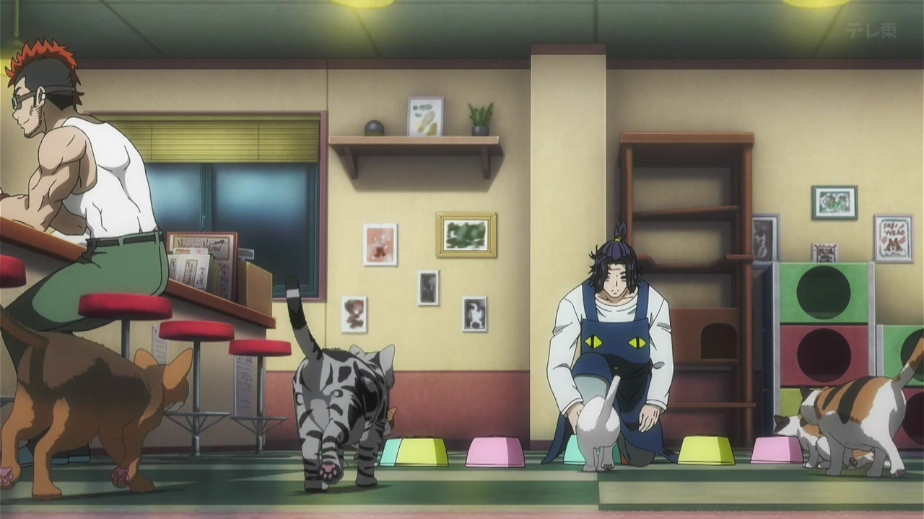 #ニャイリビ　なんか毎クールなぜか千葉繁氏から逃れられないな…。三池崇史総監督ってマジか。OPが死ぬほどダサくて内容に寄り添っていて素晴らしいなと思ったらイエモンだった…！ 猫の描写は結構よかったなー、早足で駆け寄ってくるところとかロトスコープ的なやつなのかな？