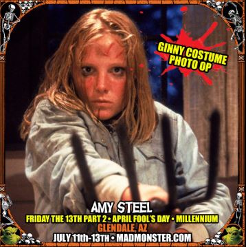 Come meet David Arquette, Adrienne King and Amy Steel at Mad Monster Party in Glendale, AZ this weekend! Visit madmonster.com/az25/ for tickets and information.