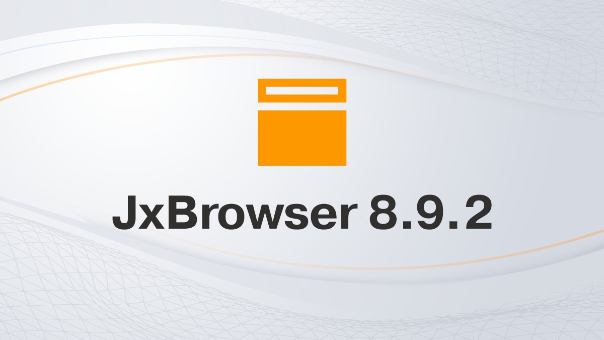 JxBrowser 8.9.2 is released!

In this release, we implemented bug fixes and stability improvements.

🔗 Read more: links.teamdev.com/8-9-2
🆓 Get a free 30-day trial: bit.ly/jxfr