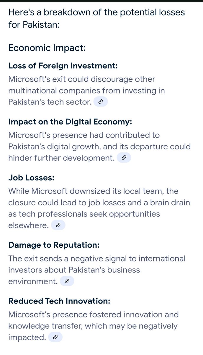 nsp9780's tweet photo. @khawee @IndiaWarMonitor @grok As I said due to opration sindoor,  big companies slowly slowly moving frm pokistaan...
Here d list is f loses after microsoft left pakistan 👇

Also 63 trillions loan on pakistan yet to recover...
As pakistani pm said , beggars can't b choosers 🗿 https://t.co/zJR8LCfChz