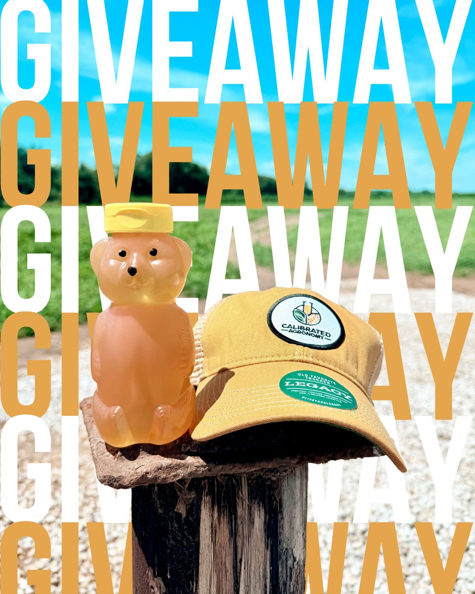 GIVEAWAY TIME!!

We’re giving away local raw honey from Drenkhahn Farms and a Calibrated Agronomy hat to one lucky winner!

To enter:
1. Like this post
2. Repost
3. Reply “🍯” when done!

One entry per person. Winner will be contacted directly by this account only.