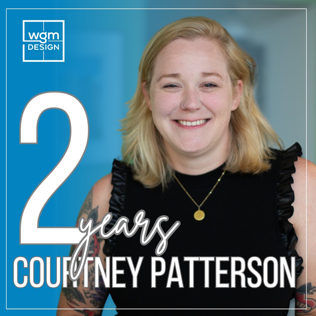 🎉 Congratulations to our Operations &amp; Marketing Manager, Courtney Patterson, on celebrating 2 years with WGM Design! 👏

#WorkAnniversary #TeamWGM