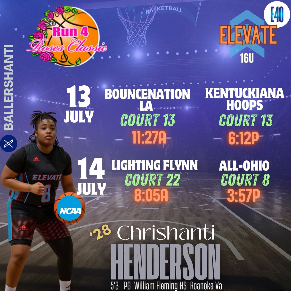 Fleming_GBB's tweet image. Last #LIVE of the AAU🏀Szn Coaches catch our ‘28 💫 @BallerShanti as she travels with @Elevate_Elite to KY 1st 🛑 @TFNsRun4Roses then 2nd 🛑@Ohio_Basketball #NationalChampionship  @Elite40League @CoachBroderick @Emry_T @M45Coach @jhartzell44 @jeffdow @neil_harrow @NaJariusG