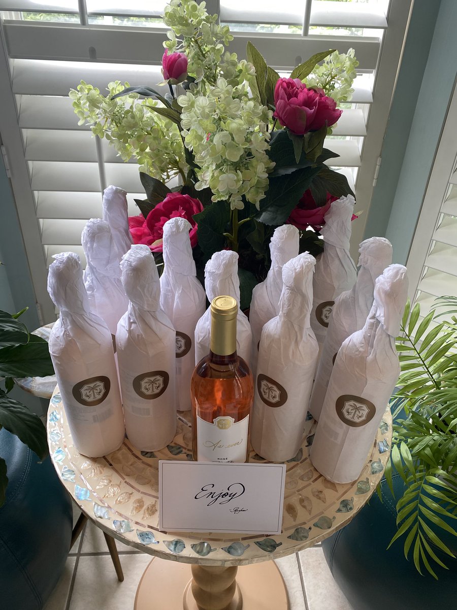 Received a special delivery this morning!!! 🥰 And the beautifully wrapped bottles with the #AsEverOfficial seal. 🤩 We’re going to have a fantastic weekend! Thank you Meghan!!! ❤️