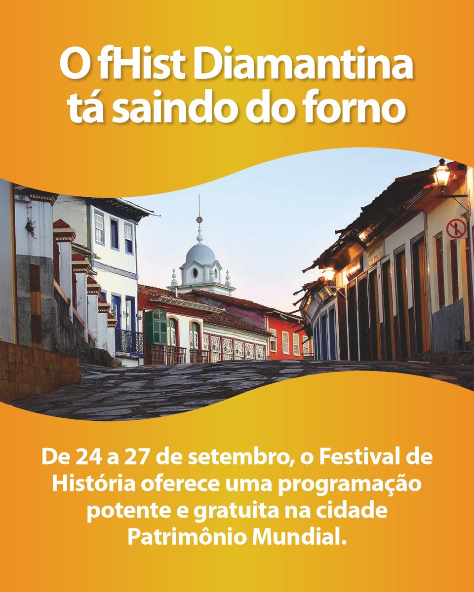 ofHist's tweet image. fHist 2025: o conhecimento liberta

O fHist Diamantina já tem data marcada: 24 a 27 de setembro de 2025, no Teatro Santa Izabel. A edição para lá de especial tem como eixo temático “O conhecimento liberta” e insere-se na programação do 20º aniversário da UFVJM. Vamos nessa?