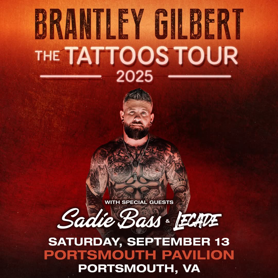 🔥 JUST ADDED! Sadie Bass and Lecade are joining Brantley Gilbert at Portsmouth Pavilion on Saturday, September 13 for a high-energy night of hits 🎤⚡

🎟️ Tickets on sale now at pavilionconcerts.com