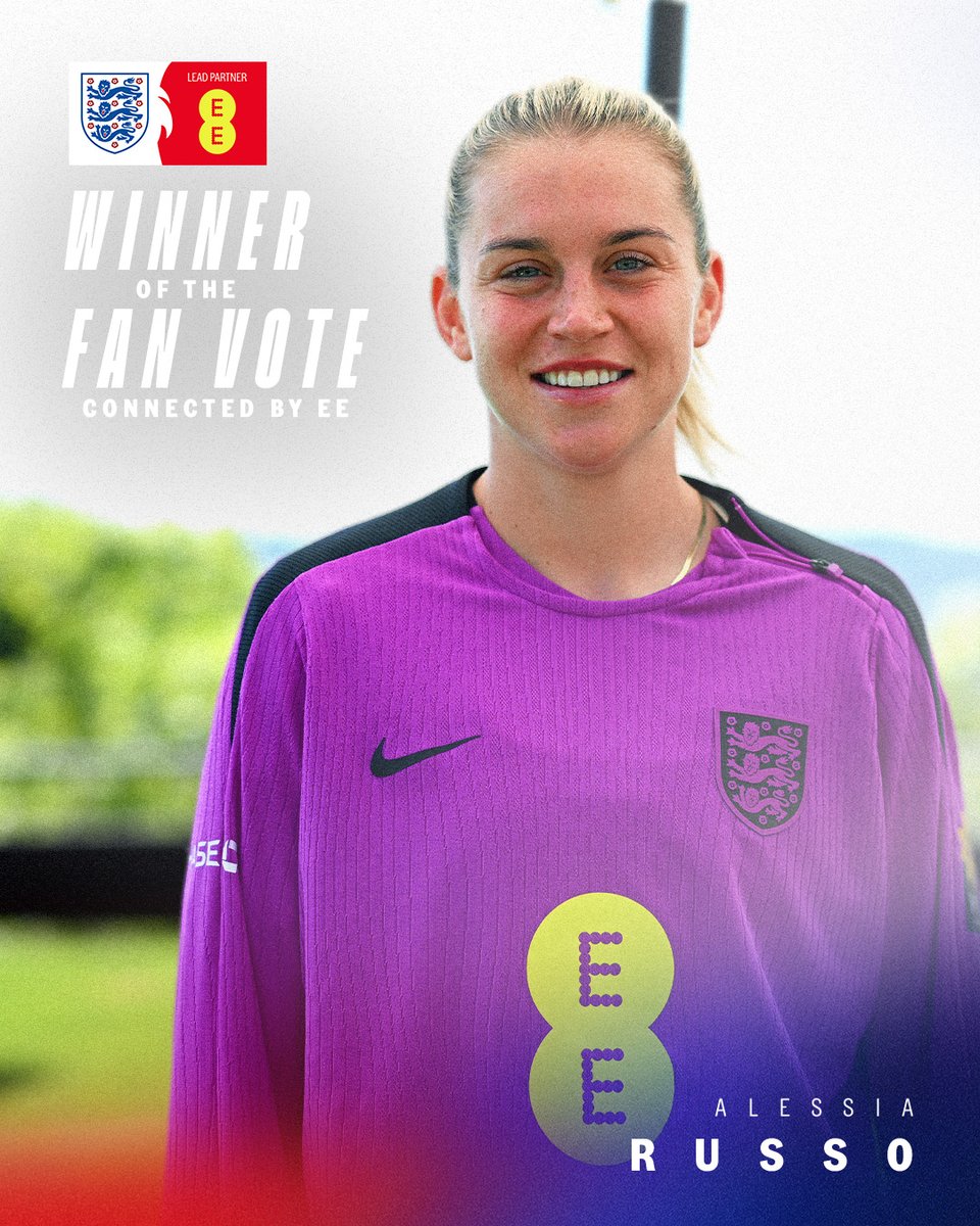 Alessia Russo is the winner of our Fan Vote connected by <a href="/EE/">EE</a>!