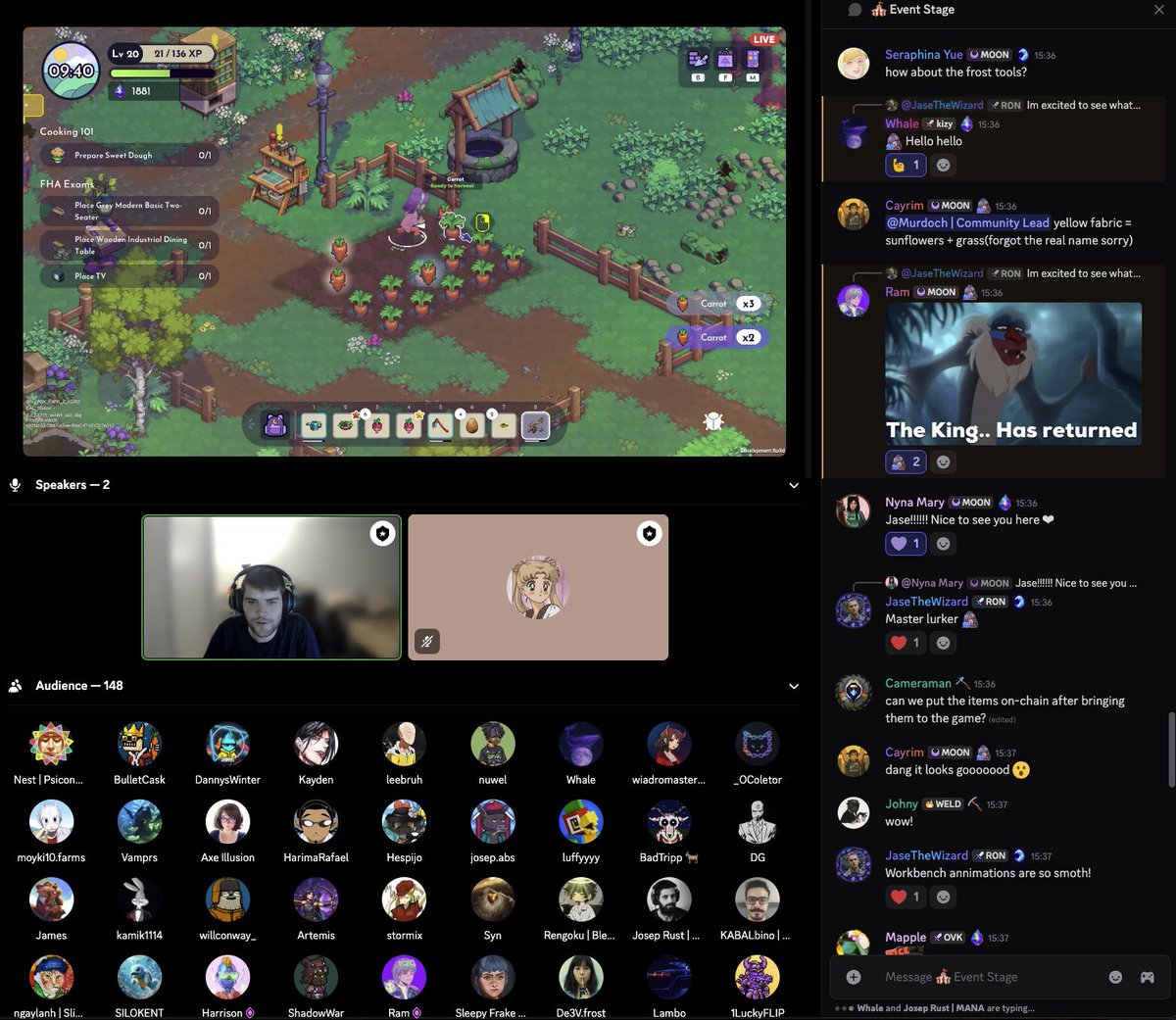 JaseTheWizard's tweet image. Just wanted to call out @TheGodMurdoch and Puffbean who&apos;ve done a fantastic job on the community and marketing front for @MoonfrostGame 🌛

Over 140 people just chilling on a casual stream, getting a glimpse into what early access will be like. 

Excited for what they do next!