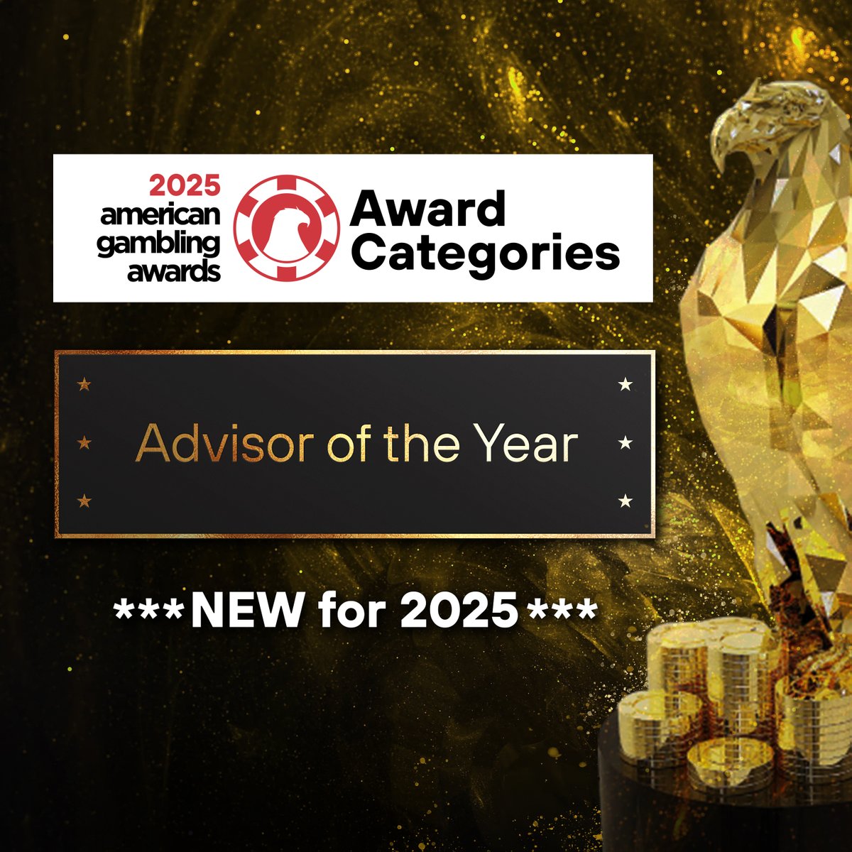 Introducing the 12  categories for the #2025AmericanGamblingAwards!

These categories celebrate the companies, products &amp; people driving innovation in U.S. online gambling.

🗓 Submissions due Aug 8 — apply now!

👉 gambling.com/us/awards