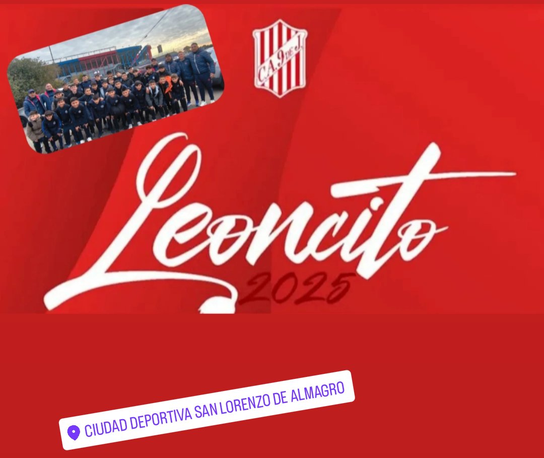 Las categorías 2013/2014 parten rumbo a Rafaela para disputar una nueva edición del torneo LEONCITO 2025.

#sanlorenzo
#futbolinfantil
<a href="/SanLorenzo/">San Lorenzo</a>