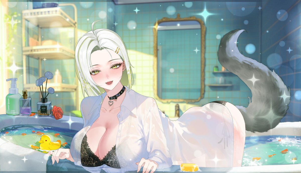 seldea9's tweet image. お風呂入って？💕
#vtuber