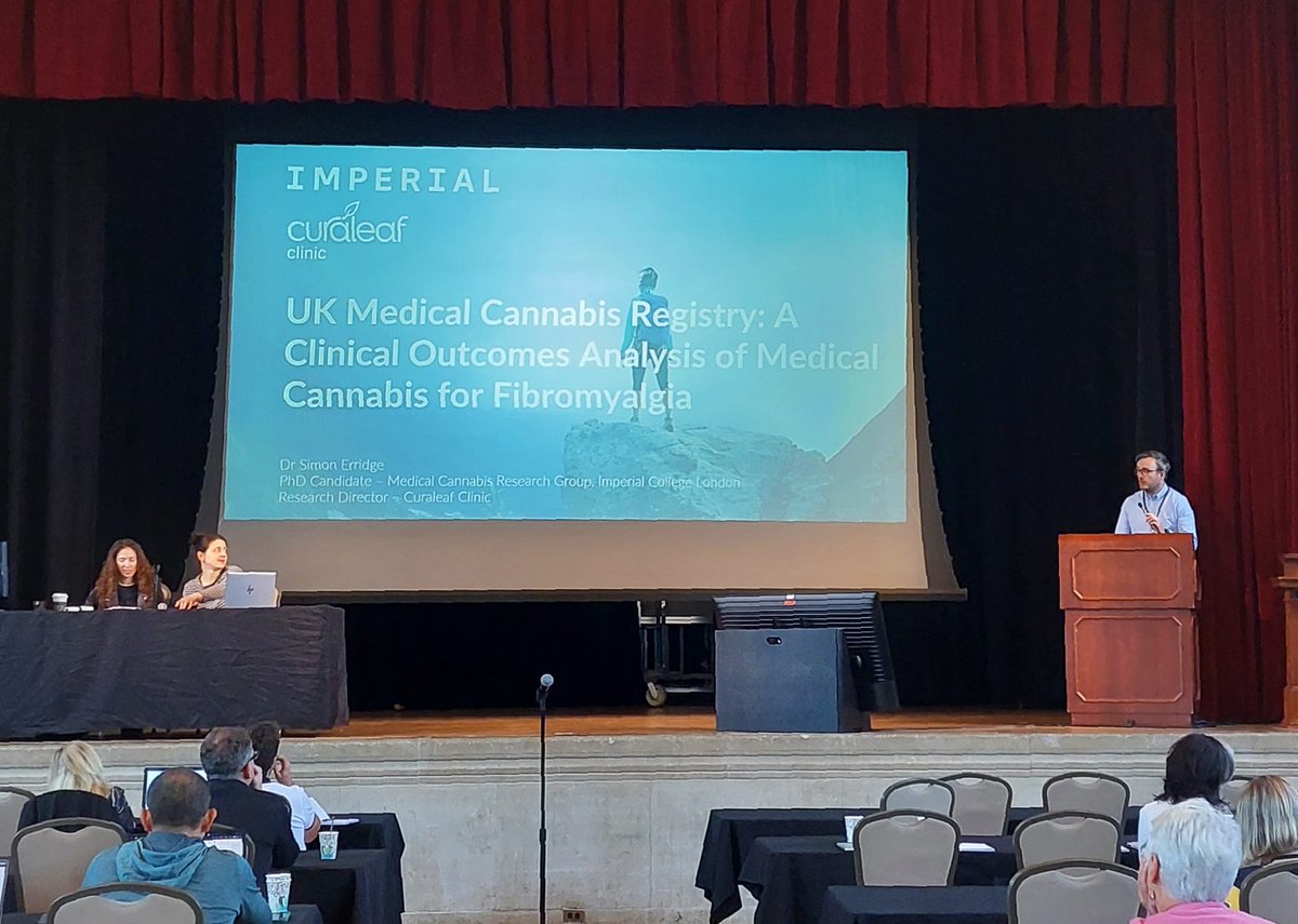 Imperial College Medical Cannabis Research Group (@imperialmcrg) on Twitter photo Well done <a href="/Simon_Erridge/">Simon Erridge</a> on your oral presentation at 35th Annual <a href="/ICRS_Society/">CannabinoidSociety</a> Conference in 🇺🇸on data from UK Medical Cannabis Registry. Further research on fibromyalgia was highlighted by <a href="/NICEComms/">NICE</a> in their first CBMP review 👏 Well done <a href="/Simon_Erridge/">Simon Erridge</a> on your oral presentation at 35th Annual <a href="/ICRS_Society/">CannabinoidSociety</a> Conference in 🇺🇸on data from UK Medical Cannabis Registry. Further research on fibromyalgia was highlighted by <a href="/NICEComms/">NICE</a> in their first CBMP review 👏