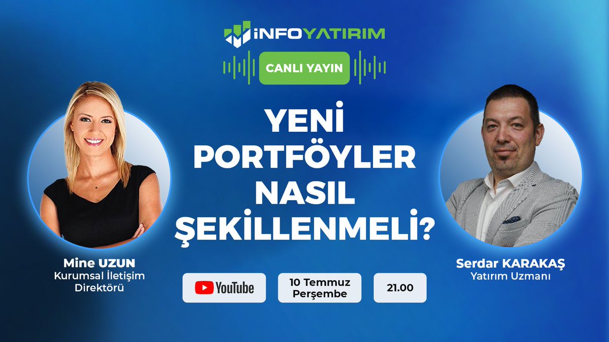 İnfo Yatırım Menkul Değerler (@infoyatirim) on Twitter photo YouTube kanalımızda bu akşam Yatırım Uzmanımız Serdar Karakaş <a href="/serdarkkas/">Serdar Karakaş</a> , Kurumsal İletişim Direktörümüz Mine Uzun <a href="/mneuzunyol/">Mine Uzun 🦋</a> moderatörlüğünde Borsa İstanbul'daki son gelişmeler hakkında konuşacak.
Yayın için: youtube.com/live/v9zVzy5FV…
#borsa #hisse #endeks #bist100 #ekonomi YouTube kanalımızda bu akşam Yatırım Uzmanımız Serdar Karakaş <a href="/serdarkkas/">Serdar Karakaş</a> , Kurumsal İletişim Direktörümüz Mine Uzun <a href="/mneuzunyol/">Mine Uzun 🦋</a> moderatörlüğünde Borsa İstanbul'daki son gelişmeler hakkında konuşacak.
Yayın için: youtube.com/live/v9zVzy5FV…
#borsa #hisse #endeks #bist100 #ekonomi