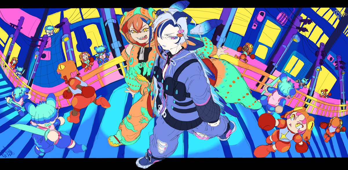 _hirohiiro_'s tweet photo. 🪼🦎
#oc #illustration https://t.co/OaghLyvAnx