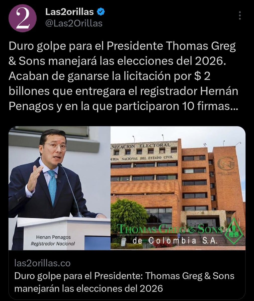 Revelaciones importantes y reflexión sobre Thomas Greg &amp; Sons; esto no te lo contarán, vamos a compartir 👇🏾:

✅ Representan un monopolio histórico con permisividad del estado.
✅ Uno de sus dueños fue condenado por fraude en EEUU 🇺🇸
✅ Tienen muy buenos padrinos que limpian la