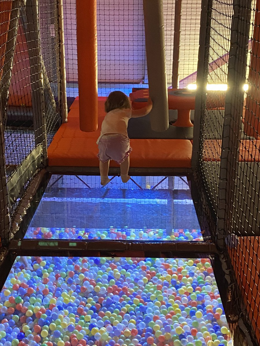 KarenM85's tweet image. At adventure soft play, I was looking for the toddler. I didn’t expect her to be on the 2nd level, let alone the 3rd. The issue is she couldn’t get down so I had to retrieve her… I hate heights. Glass of wine for 1 later…. thats occupational balance, right? 🤣 #StudentOT