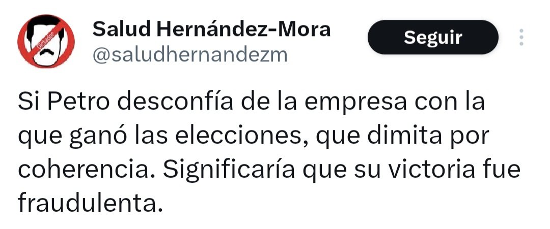 Maicol Cajamarca (@maicajamarca_) on Twitter photo Señora <a href="/saludhernandezm/">Salud Hernández-Mora</a>, parece que a usted se le olvida que en el 2022, gracias a ese software, no nos contaron un millón de votos en las elecciones legislativas, pero que gracias al pueblo que atestiguó y encontró nuestros votos, la bancada del Pacto Histórico en el Senado, Señora <a href="/saludhernandezm/">Salud Hernández-Mora</a>, parece que a usted se le olvida que en el 2022, gracias a ese software, no nos contaron un millón de votos en las elecciones legislativas, pero que gracias al pueblo que atestiguó y encontró nuestros votos, la bancada del Pacto Histórico en el Senado,