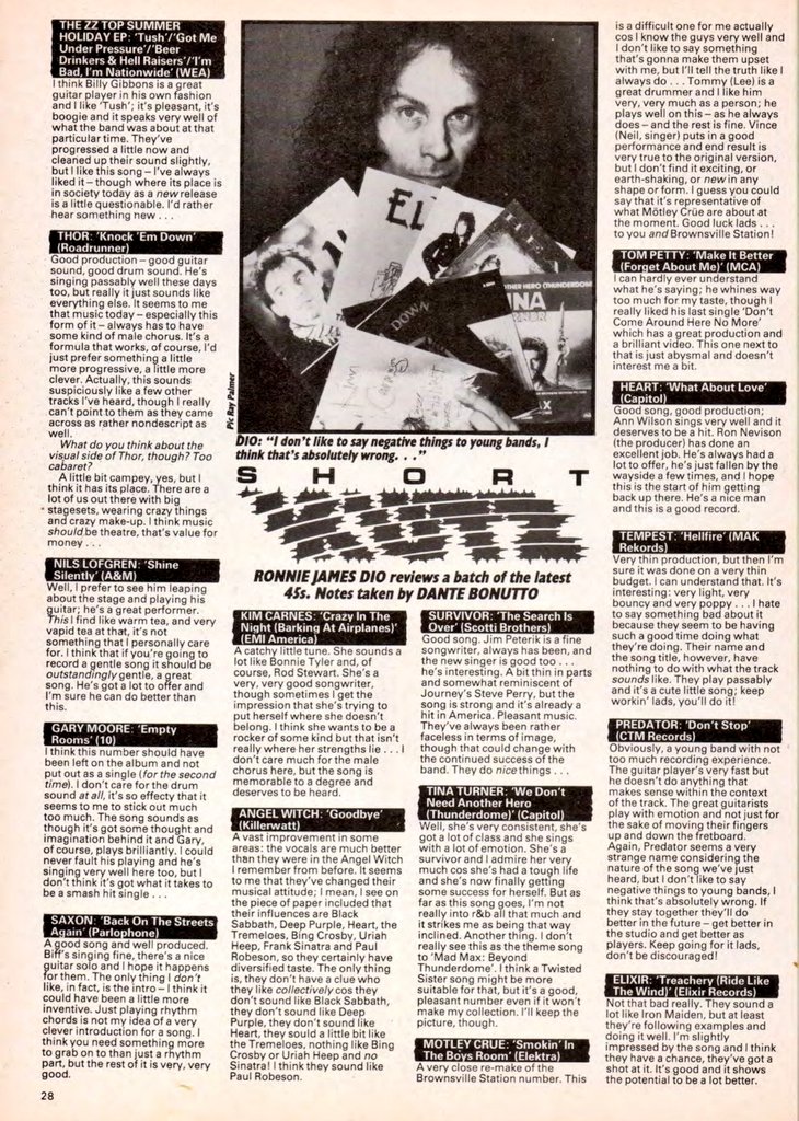 leonski700's tweet image. RIP RJD. 🙏 🎤🎶 #RonnieJamesDio Saw him perform only the once &quot;live&quot; back in 1987. He did review back in 1985 the Elixir single Treachery in Kerrang magazine and such inspirational words and proud to be honouring the great man today plus a single on it&apos;s 40th anniversary. 🤘