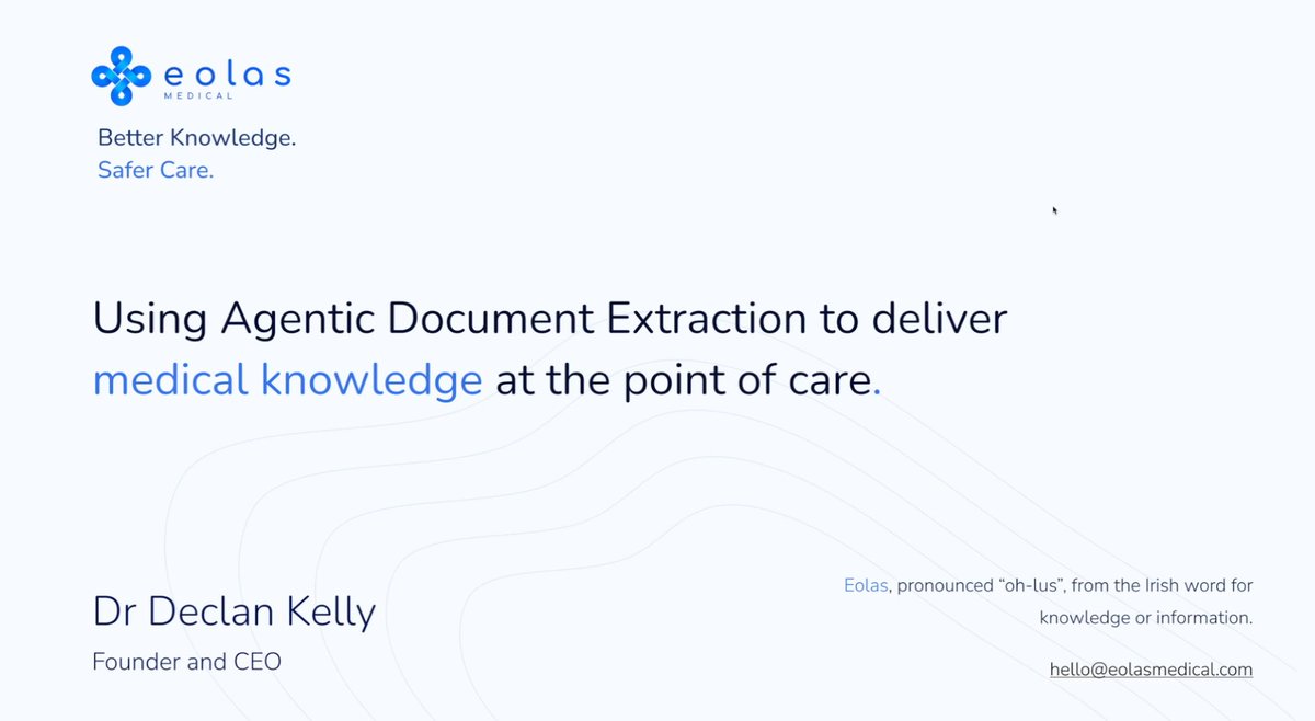LandingAI's tweet image. See how a healthcare organization overhauled its document processing with Agentic Document Extraction—streamlining workflows, improving accuracy, and generating LLM-ready data.
▶️ landing.ai/videos/custome…
#HealthcareAI #VisualAI #DocumentExtraction #LLM #AIinHealthcare