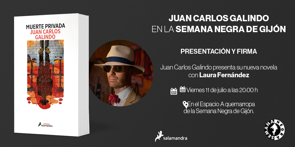 Juan Carlos Galindo (@jcggolf) on Twitter photo Amigos y lectores, esto es mañana, con la gran <a href="/laura_fernandez/">Laura Fernández</a> en la <a href="/snegra/">Semana Negra Gijón</a> de Gijón. Vive le noir! Amigos y lectores, esto es mañana, con la gran <a href="/laura_fernandez/">Laura Fernández</a> en la <a href="/snegra/">Semana Negra Gijón</a> de Gijón. Vive le noir!