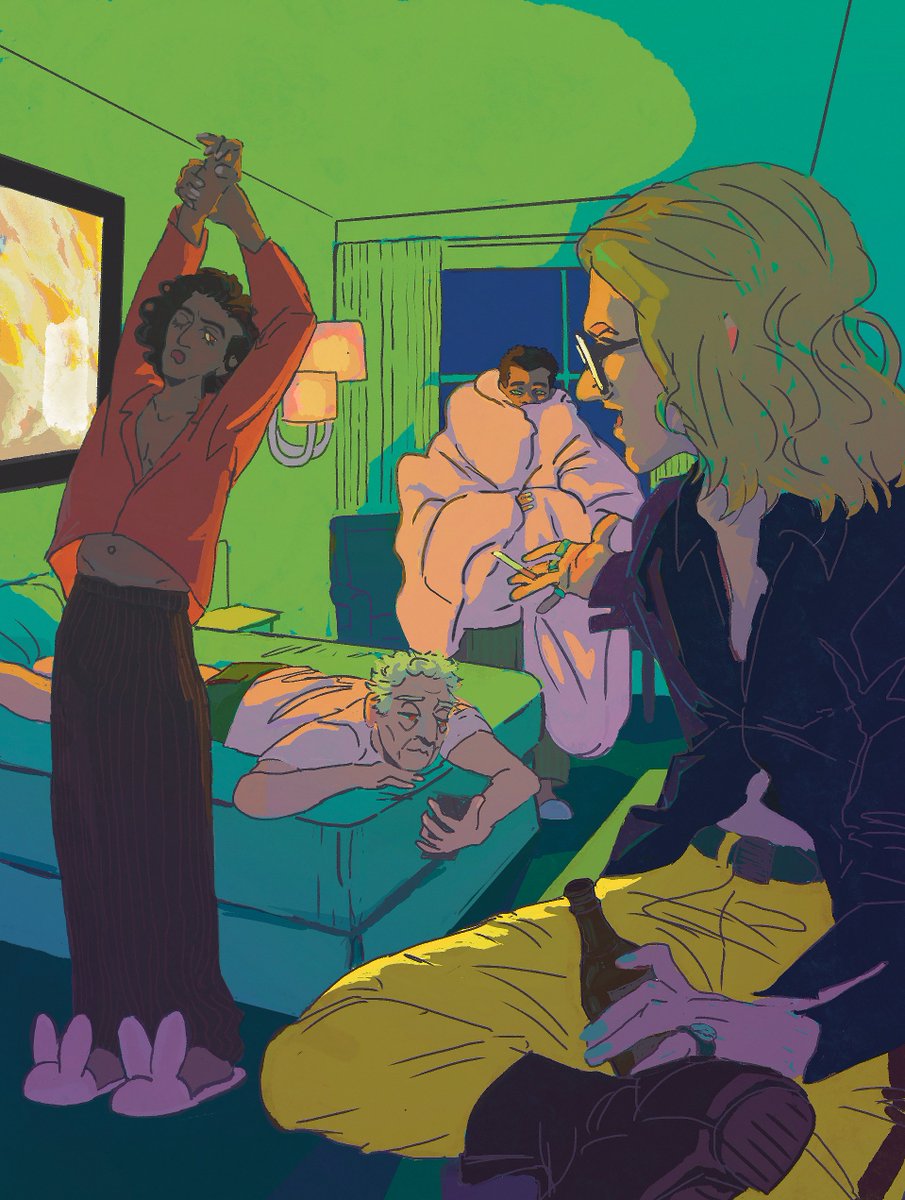 I call this - what if everyone was on the world tour and Lestat's the last to find out? #iwtvfanart #iwtv