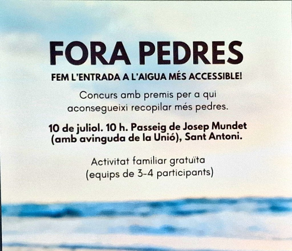 Es pot ser més dropo. Retirar les pedres de la platja a Calonge. Només els grans masturbadors del turisme a qualsevol preu i ajuntaments com una llum de ganxo -que han destruït aquest país- poden defensar aquesta rotunda imbecil·litat.