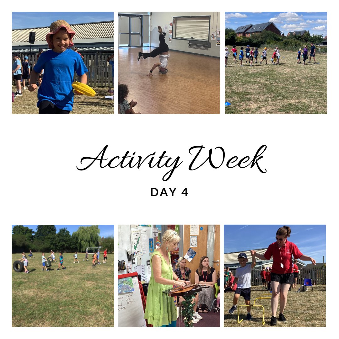 Day 4 - it was a hot one!

Today we had Sports Day for Reception, more bootcamp, breakdancing and tag rugby plus an author came to visit.

Last day tomorrow and we have a special visitor 🦖