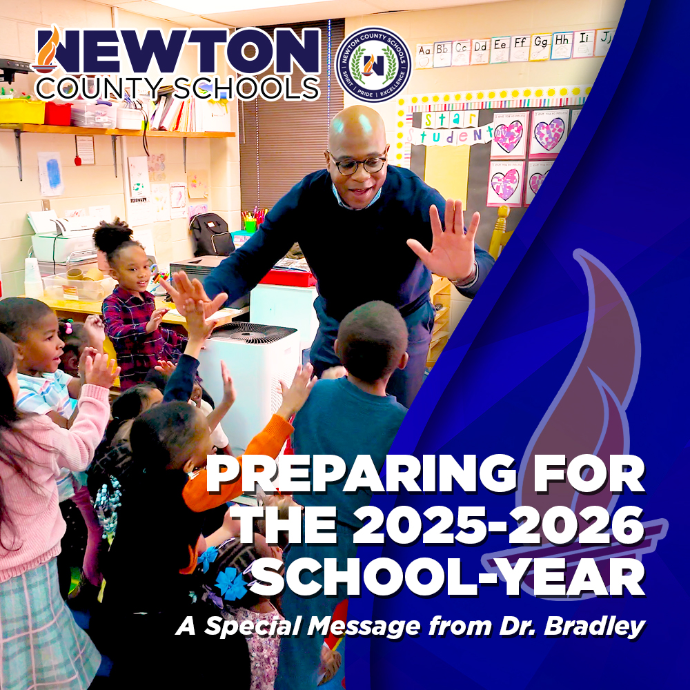The countdown to the 2025–2026 school year is ON! 

Superintendent Dr. Duke Bradley has a special message for Newton County Schools families as we gear up for a successful start on Monday, August 4! 📚✨

✅ Open House info
✅ Tips to get ready
✅ How to stay connected
Check it