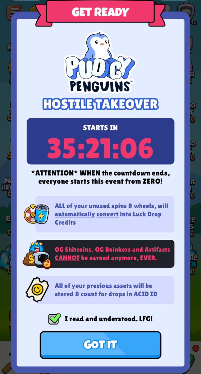 PortableD07's tweet photo. $BOINK is about to Launch in the form of $ACID.

Only 35:21:06 left.

Be Fast, Be Cool &amp; Get Your Eligible $ACID Tokens.

@BoinkersIO #Boinker #TGGame #Airdrop $TON https://t.co/TPa8g7aq0T