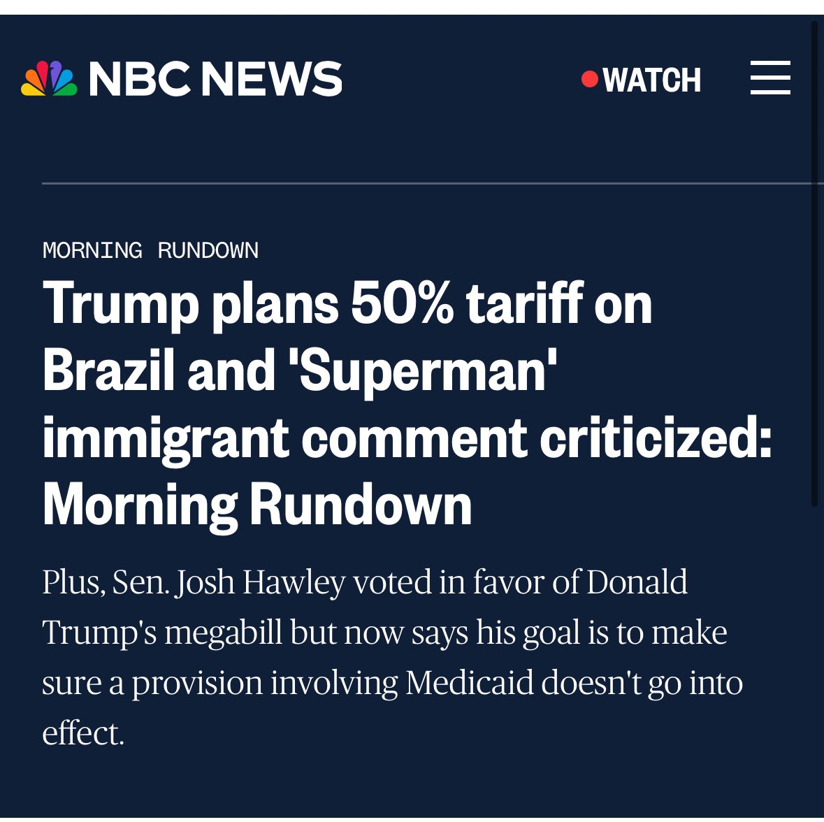 Trump is getting America involved in Brazilian politics at the cost of YOU, the American people.

These 50 percent tariffs will push Brazil to focus on expanding BRICS.

BRICS was created to challenge and weaken the USA economically.