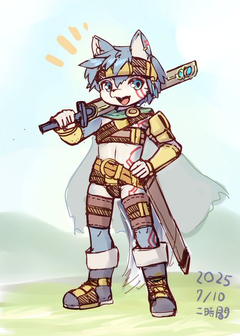 息抜きらくがき 駆け出しとか半人前の戦士が成長していく話が好き 