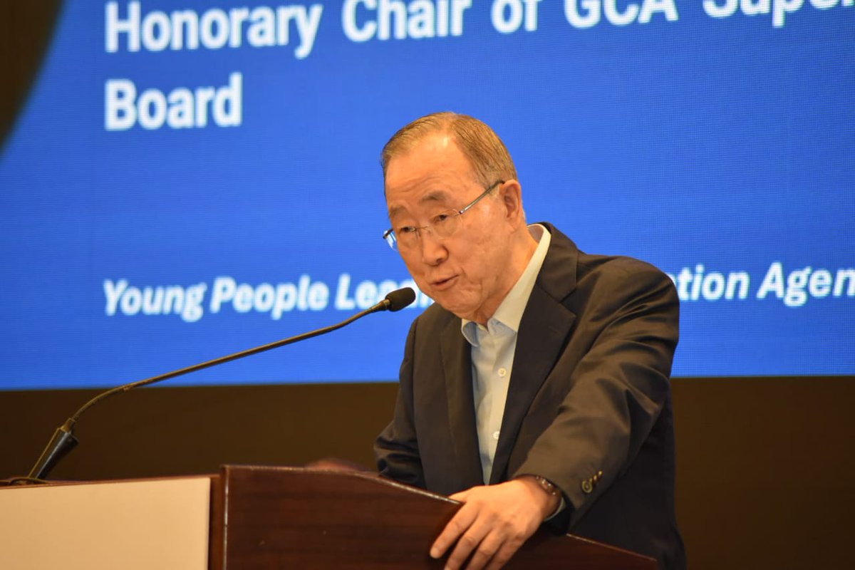 #GCA

I had occasion to attend a good session on Youth 4 Climate Change Adaptation convened by GCA addressed by the 8th UN Secretary General  H.E. Ban Ki-moon and the 4th President of Senegal H.E. Macky Sall...