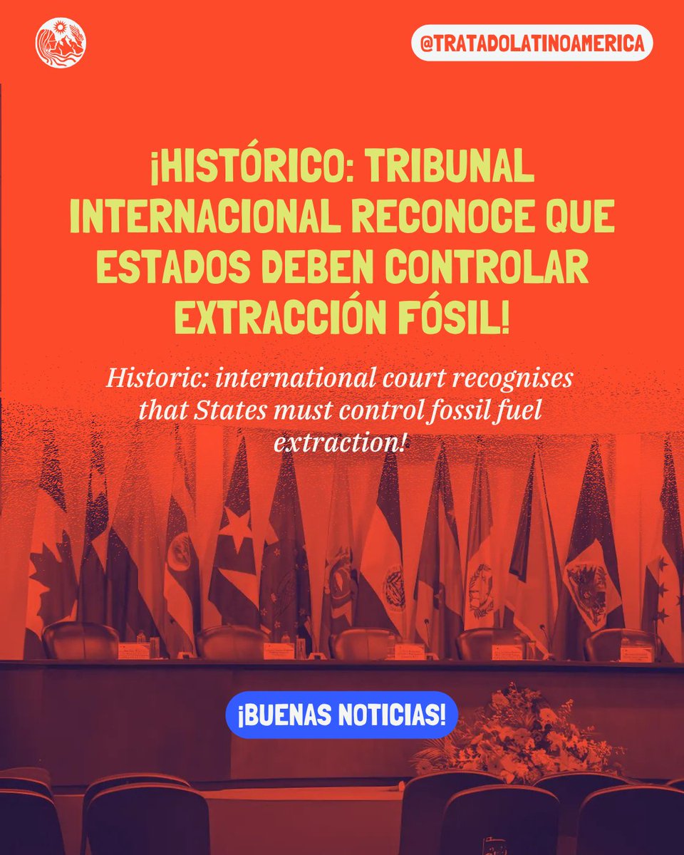 🌍 ¡Histórico! Por primera vez, un tribunal internacional declara que los Estados deben controlar la extracción de combustibles fósiles para cumplir con sus obligaciones en derechos humanos.
📍 La Corte Interamericana de Derechos Humanos acaba de emitir una Opinión Consultiva sin