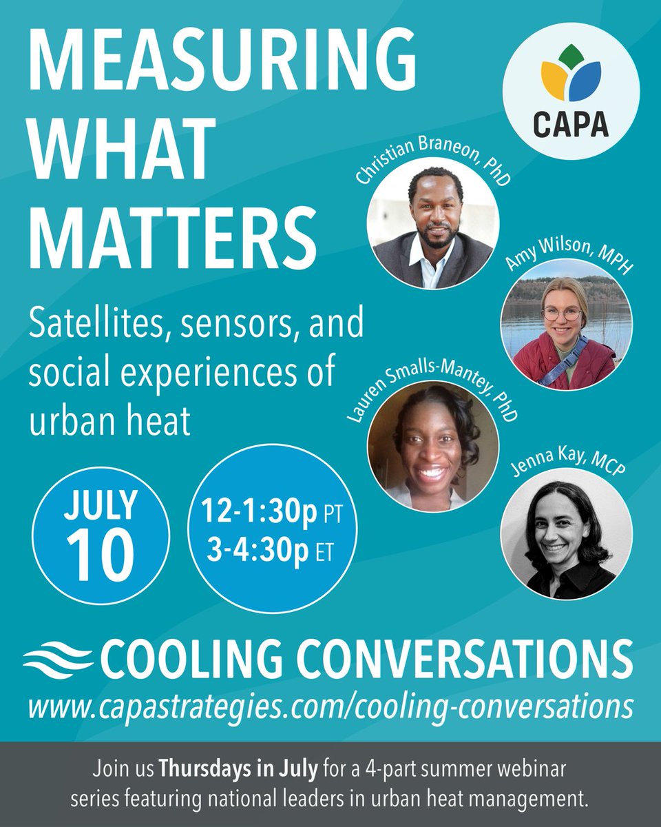 WeAreSUFC's tweet image. The first in a series about ways to address urban heat starts today! Register here: us06web.zoom.us/webinar/regist…