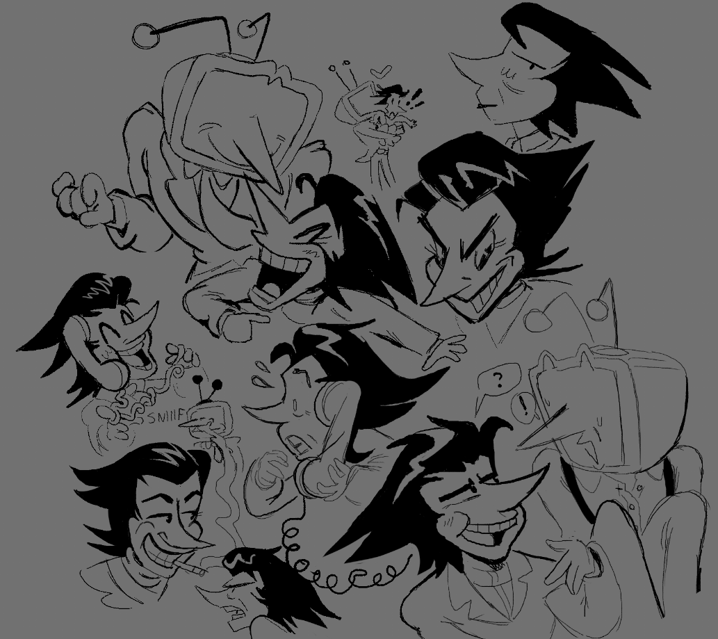 mirandaclarefs's tweet image. Bunch of Big shot spamtons while i keep figuring out how i wanna draw him.... also post-bs spam using tenna's antenna as floss.. #spamtenna