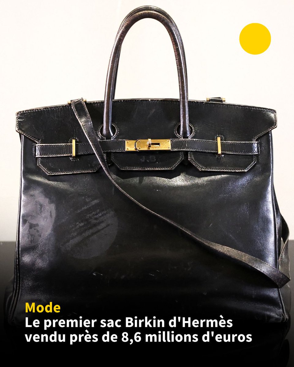 ジェーン・バーキンのために作られたエルメスのバーキン。この初代バーキンが昨日サザビーズのオークションで約860万ユーロ(日本円約1億4千万 )で落札された。