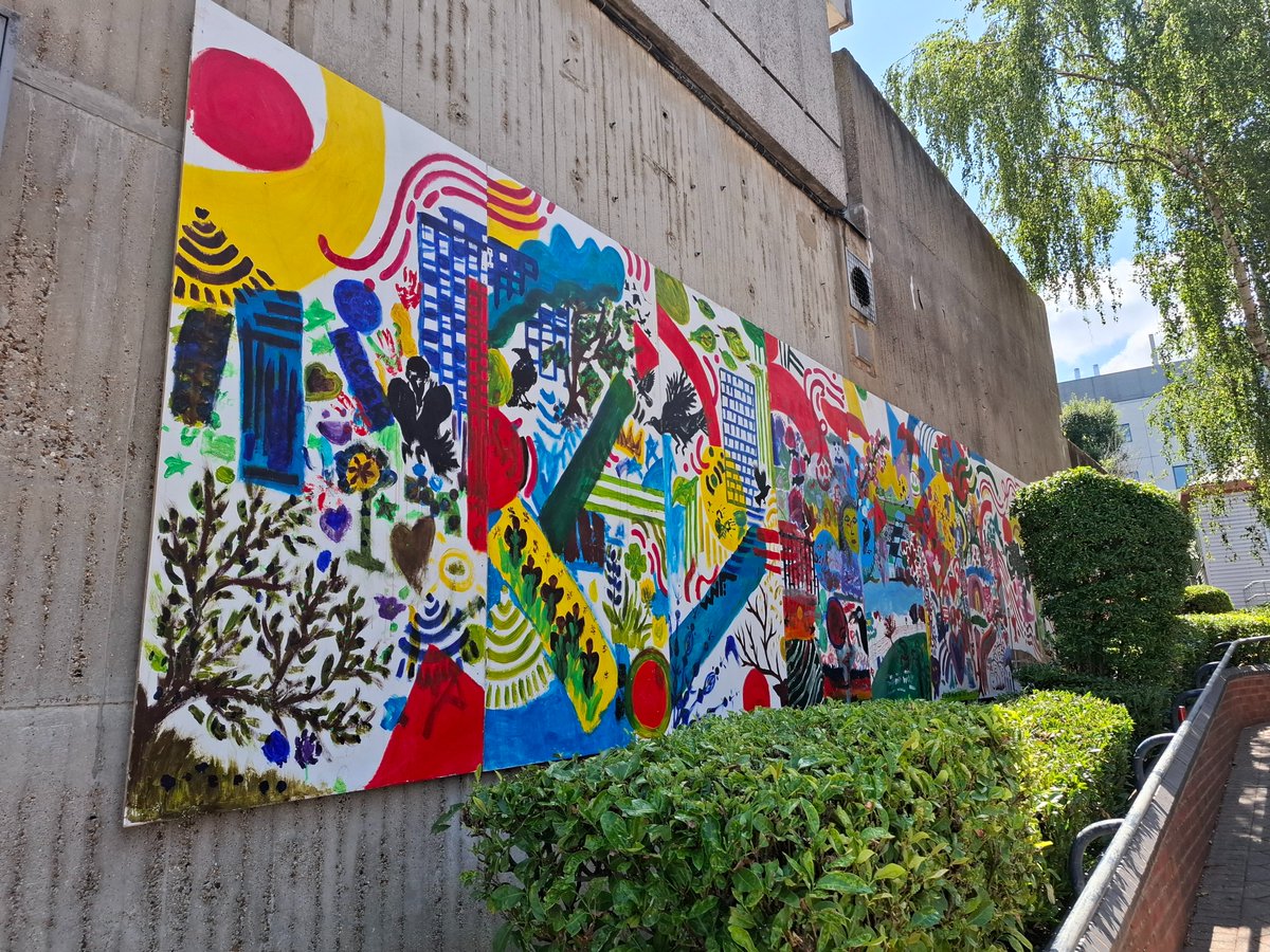 In March many of you took part in 'A Splash of Colour'. The artworks you created have now been installed in the walk way between Danebury Avenue &amp; the leisure centre on Laverstoke Gardens. Don't they look fab ?