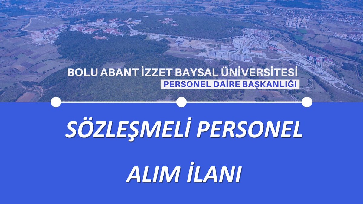 Üniversitemiz;
657 sayılı Devlet Memurları Kanunu’nun 4/B maddesi kapsamında istihdam edilmek üzere ÖSYM tarafından yerleştirme yapılacaktır.

Haberin devamı için
ajanda.ibu.edu.tr/baibu-osym-mer…

Başvuru için;
isealimkariyerkapisi.cbiko.gov.tr/IlanDetay?i=55…

<a href="/kariyerkapisi/">Kariyer Kapısı</a> 
<a href="/ibuajanda/">Bolu Abant İzzet Baysal Üniversitesi</a> 
<a href="/MustafaAlisarli/">Prof. Dr. Mustafa Alişarlı</a>