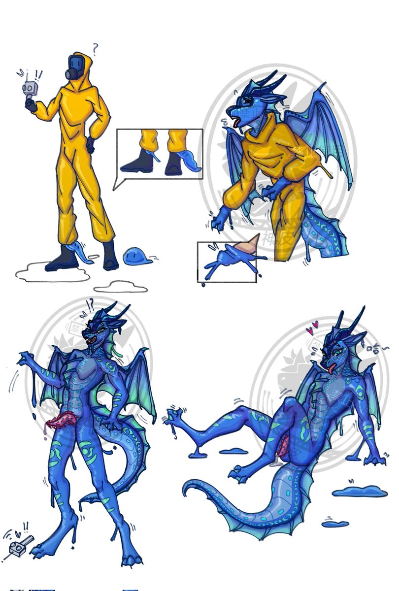 shenpi5's tweet image. #transfur #furry #dragon