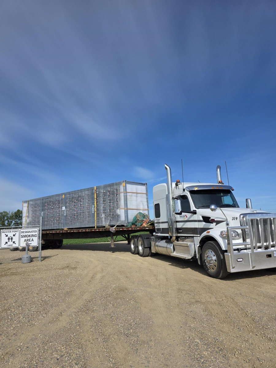 #lithiumnew – E3 Lithium is pleased to announce the on-schedule arrival of equipment for the Demonstration Facility at the Clearwater Project site.

Key highlights include:
◾ All five DLE system skids have arrived and will be assembled on-site in the coming weeks
◾