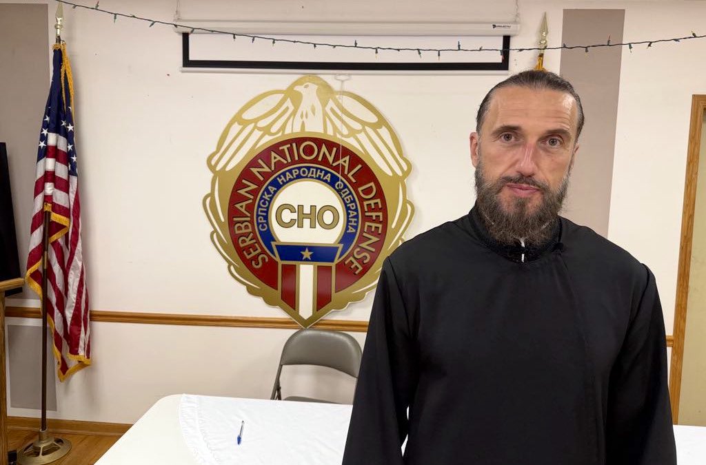 SerbianSpirit_'s tweet photo. Last week in Chicago, Orthodox priest Saša Petrović ☦️ was elected president of one of the oldest Serbian diaspora organisations in the US 🇺🇸—the Serbian National Defense 🇷🇸 

He will succeed founder Mihajlo Pupin, Duke Momčilo Đujić &amp; other famous names at this position.

1/3 ⬇️ https://t.co/851tx2M0fk